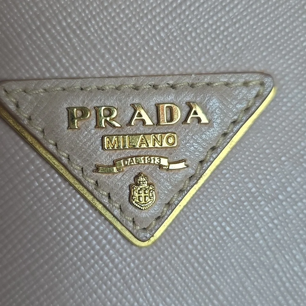 Prada Women's Tan Leather Tote Bag - Picture 2 of 16